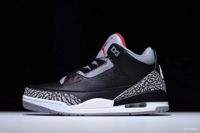 1st Kicks Cement 3 Jordan 854262-001 Air Black 0713